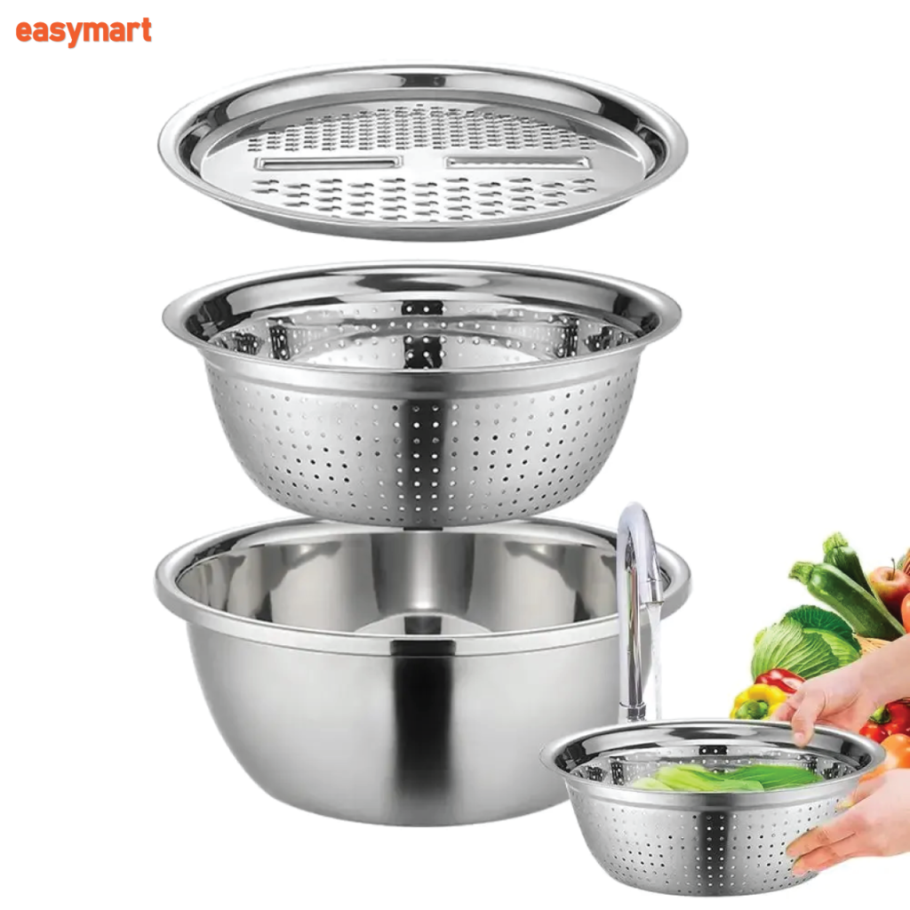 Stainless Steel Vegetable Slicer & Drain Basin
