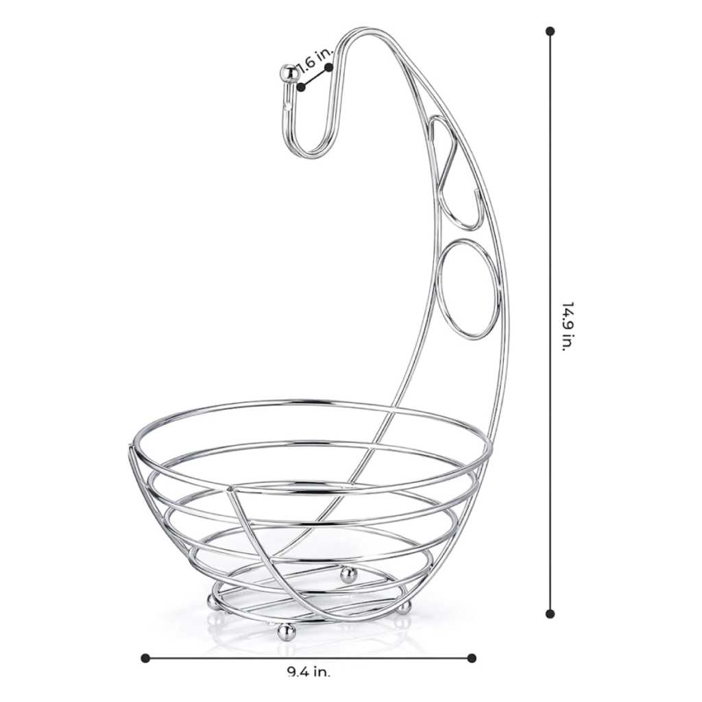 Premium Stainless Steel Fruits Basket with Hanger
