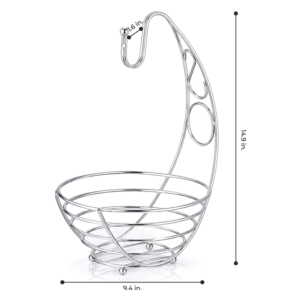 Premium Stainless Steel Fruits Basket with Hanger
